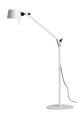 Lampadaire design blanc en acier grainé Bolt - Lampadaire by Tonone