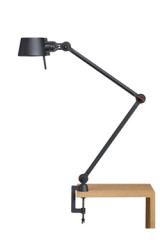 Lampe de bureau sur pince étau, en métal noir Bolt Desk  - Lampe de bureau by Tonone