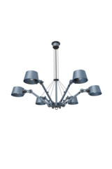 Lustre industriel 6 bras bleu Bolt - Lustre by Tonone