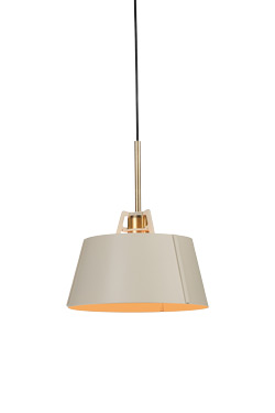 Bella contemporary ecru metal pendant light - Pendants by Tonone