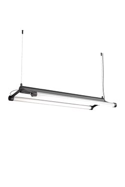 Horizontal Mr Tubes suspension with two Neons - Pendants by Tonone