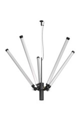 Mr Tube black minimalist pendant lamp 5 LED tubes - Pendants by Tonone