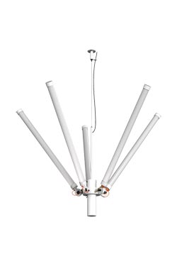 Mr Tubes white pendant 5 LED lights tubes - Pendants by Tonone