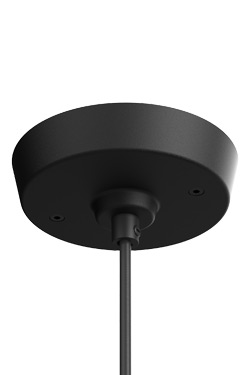 Small Bella matte black pendant light