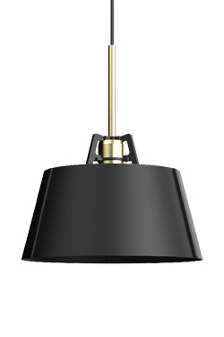 Small Bella matte black pendant light - Pendants by Tonone