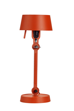 Petite lampe de table orange style atelier industriel, en acier grainé - Lampe de table by Tonone