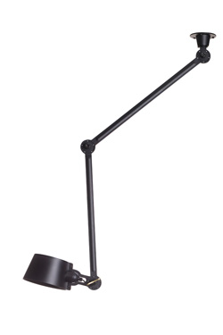 Plafonnier loft industriel en acier grainé noir Bolt - Plafonnier by Tonone