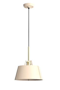 Suspension contemporaine en métal écru Bella