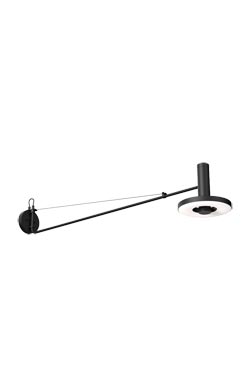 Beads large LED wall light in steel and black aluminum - Wall lights by Tonone