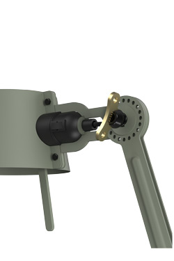 Bolt khaki bedside wall light