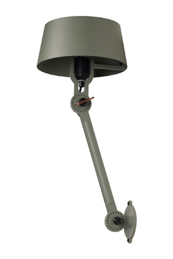 Khaki metal industrial loft wall lamp Bolt