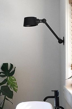 Wall lamp design black steel Bolt large model
