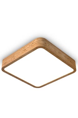 60cm square oak ceiling light - Ceiling lights by Trilum
