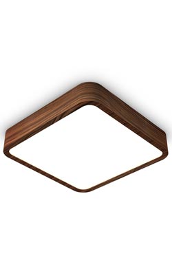 60cm square Rosewood ceiling light - Ceiling lights by Trilum