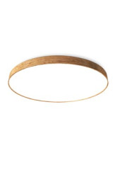 Large round oak ceiling lamp, very fine frame - Ceiling lights by Trilum