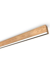WoodLED Linus rectangular oak ceiling lamp 160cm - Ceiling lights by Trilum