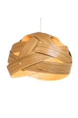Nest 400 suspension ronde en bois 40cm - Suspension by Trilum