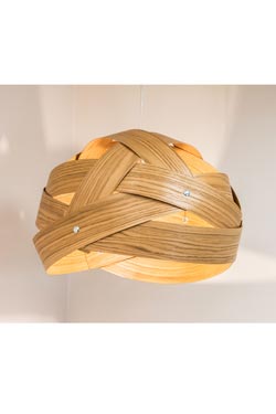 Nest 800 large wooden round pendant 80cm