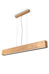 WoodLED Linus rectangular oak pendant110cm - Pendants by Trilum