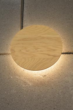 Roondy applique ronde en bois de chêne 28cm