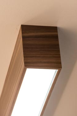 WoodLED Linus grand plafonnier en chêne 160cm