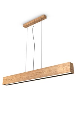 WoodLED Linus suspension en chêne 110cm - Suspension by Trilum