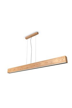 WoodLED Linus suspension en chêne 160cm - Suspension by Trilum