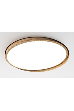 WoodLED plafonnier rond encastré 60cm  - Plafonnier by Trilum