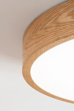 WoodLED round plafonnier rond en chêne 60cm