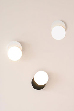 Applique ronde noire Dot01 