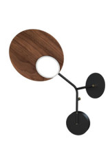 Ballon Wall3 applique orientable noyer version gauche - Applique by TUNTO