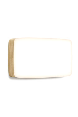 Cube applique rectangulaire bois et éclairage LED 28cm - Applique by TUNTO