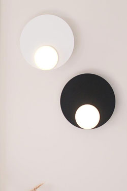 Dot05 applique ronde blanche minimaliste