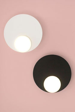 Dot05 applique ronde blanche minimaliste