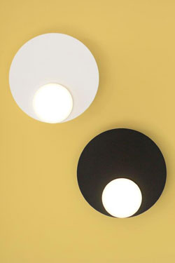 Dot05 applique ronde blanche minimaliste