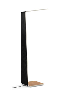 Floor lamp in oak and black Led2  - Floor lamps by TUNTO