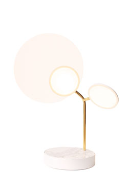 Lampe de table blanche et or Ballon  - Lampe de table by TUNTO
