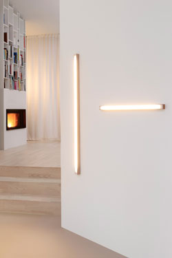 Led40 applique linéaire en chêne 160cm