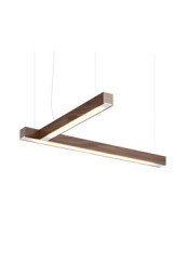 LED40 L-shaped hazelwood pendant lamp - Pendants by TUNTO