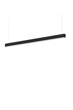 Square black pendant lamp 104cm