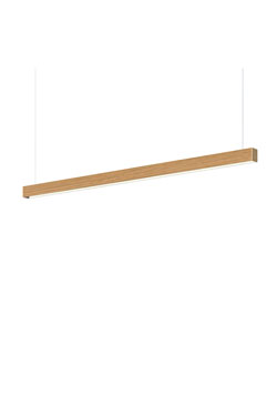 Square suspension linéaire carrée en chêne 104cm
