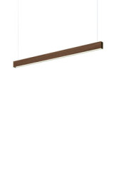 Square suspension linéaire carrée en noyer 104cm - Suspension by TUNTO
