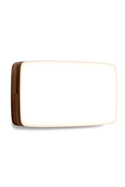 Très grande applique rectangulaire noyer et éclairage LED Cube - Applique by TUNTO