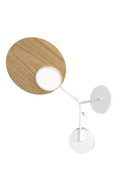 Ballon Wall3 Scandinavian oak design wall lamp left version - Wall lights by TUNTO