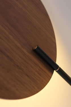Ballon Wall5 wall mounted orientable black and walnut