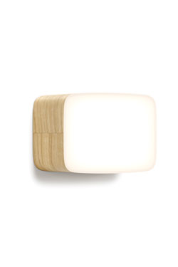 Cube small rectangular wooden wall light  - Wall lights by TUNTO