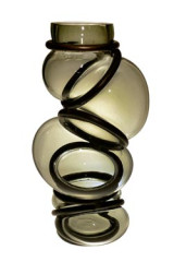 Vase en verre fumé Colors Ring  - Vase by Vanessa Mitrani