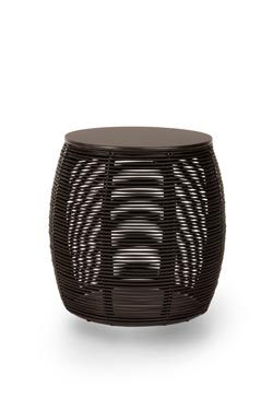 Ivo end table in black rattan - Occasional & side tables by Vincent Sheppard