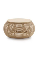 Vivi small coffee table in natural rattan - Occasional & side tables by Vincent Sheppard