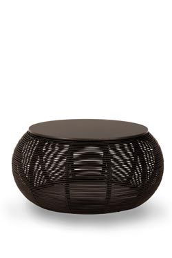 Ivo table basse noire petit modèle - Table d'appoint by Vincent Sheppard